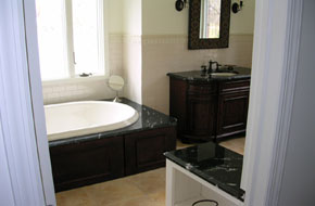 Kitchen with tiles floor